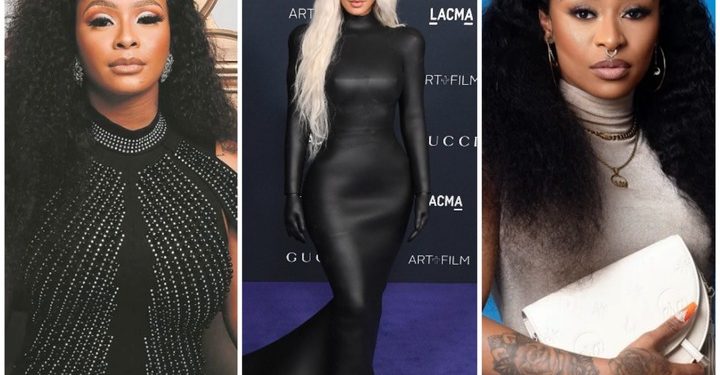 Dj Zinhle and Boity turned into a laughing stock after commenting on Kim Kardashians post