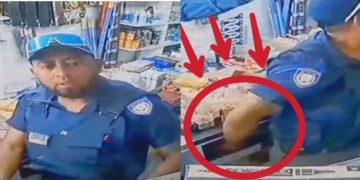 Scary|| Metro Police Officer Zoomed In On CCTV At A Store And Exposed. Look What He Was Caught Doing