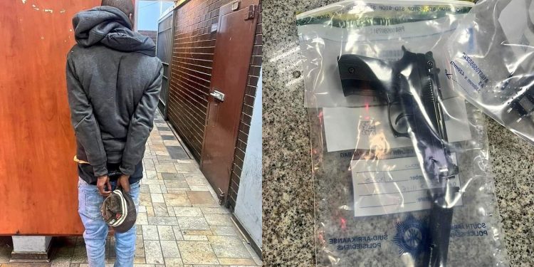 Hillbrow Criminal Caught Red-Handed Pointing At A Female Victim With A Firearm