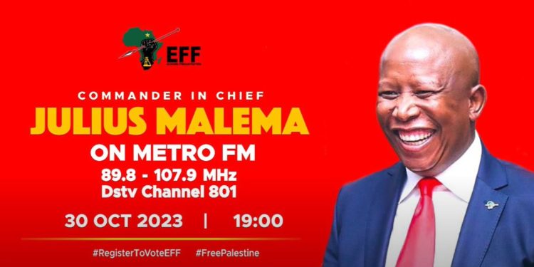 Watch | EFF Julius Malema Live On MetroFM With Faith Mangope