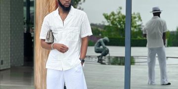 Mohale Motaung recent post dressed all white left Mzansi dumbstruck