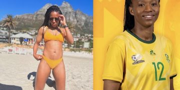 Banyana’s Jermaine Seoposenwe Radiates Confidence in Bikini Snaps Shared on Social Media