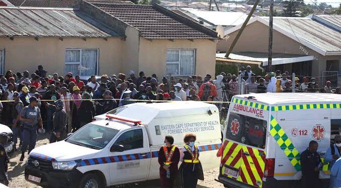 A police officer shot four people at the Tavern this morning and turned the gun to himself