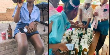 Pictures of matriculants celebrating their last final year exam paper sparks conversation