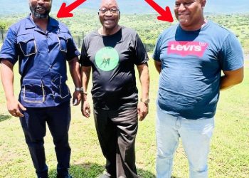 Scary|| look at who were spotted with Zuma in Nkandla that got people talking
