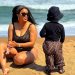 George Lebese & Jimmy Tau’s rich ex-GF Sizakele shares rare photo with son at the beach