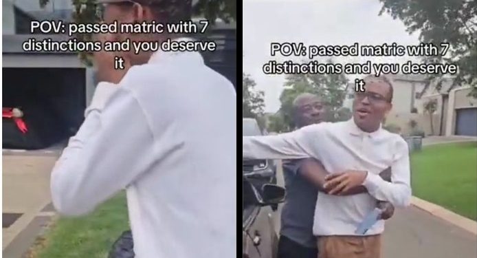 VIDEO: Matric 2023 learner was gifted with a car for obtaining 7 distinctions