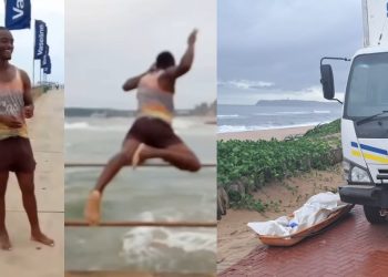 Video Heartbreaking Moment Man Drowns After Jumping Off Pier in Durban Beach Captured