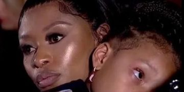 Dj Zinhle living in fear of her life? – after she was spotted with ” over 50″ bodyguards at a club.