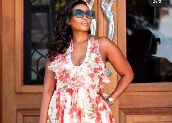 Actress Sophie Ndaba set social media abuzz with her stunning summer dress (See Images)