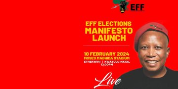 Live | CIC Julius Malema Addresses EFF Manifesto Launch in Durban Moses Mabhida Stadium