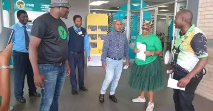 MK Party Members Storm FNB Branch In KZN, Look At What They Were Doing That Left People In Shock