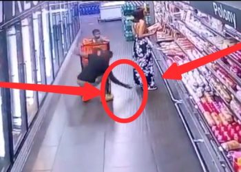 Man Caught On Camera Doing This With A Strange Woman In A Spaza Shop That Got Attention