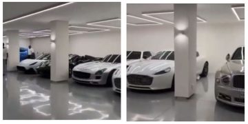 VIDEO: DJ Black Coffee’s car collection is amazing. Look at how may cars he has