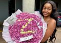 Zee from Big Brother Mzansi Radiates Joy as She Shares a Stunning Photo With Her Bouquet of Flowers