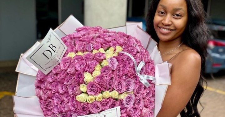 Zee from Big Brother Mzansi Radiates Joy as She Shares a Stunning Photo With Her Bouquet of Flowers