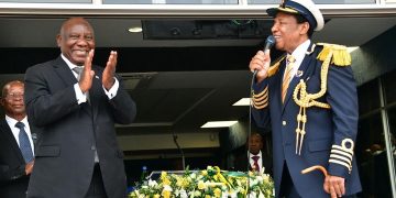 Look At The Way Bishop Dr. Engenas Address President Cyril That Left Him Smiling, See Picture