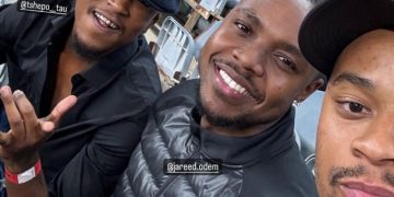 Makhekhe, Jareed and Sinaye reunite to watch a match at the stadium