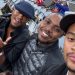 Makhekhe, Jareed and Sinaye reunite to watch a match at the stadium