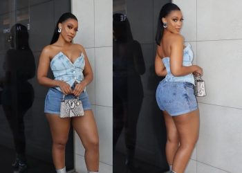 Saving lives, Buhle Samuels said after posting stunning pictures of herself on Instagram