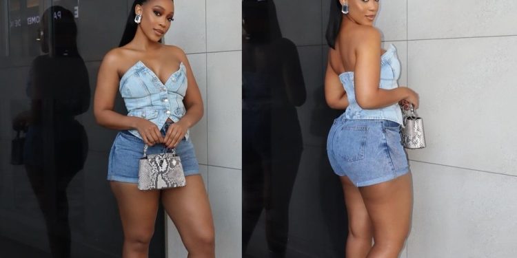 Saving lives, Buhle Samuels said after posting stunning pictures of herself on Instagram