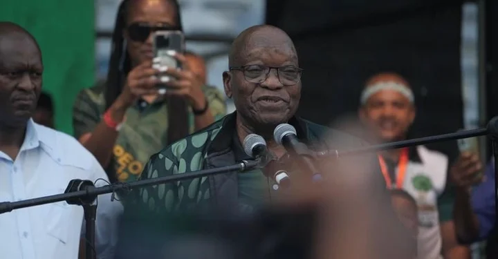 Watch: Zuma Makes Grand Entrance At Orlando Stadium For Party’s Manifesto Launch