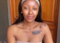 Gcinile covered the tattoo of her baby Daddy’s name Grootman
