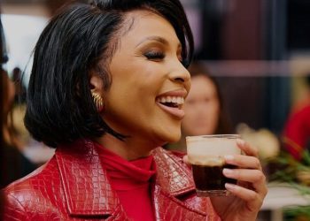 Linda Mtoba’s All Red Long Leather Jacket Sparks Social Media Frenzy