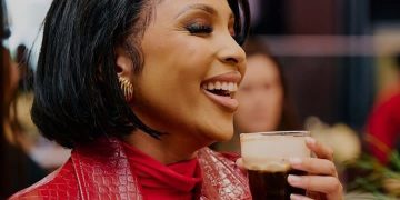 Linda Mtoba’s All Red Long Leather Jacket Sparks Social Media Frenzy