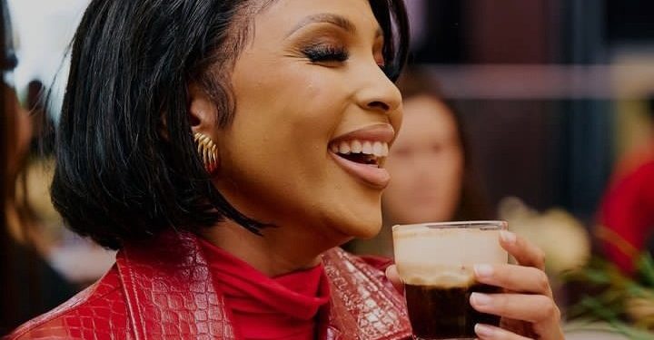 Linda Mtoba’s All Red Long Leather Jacket Sparks Social Media Frenzy