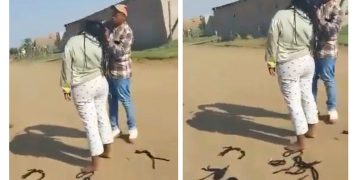 “This is evil” check what this guy was caught doing to his girlfriend in the street