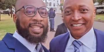 Ramaphosa’s Son Seen with Billionaire Uncle, Patrice Motsepe, at Presidential Inauguration