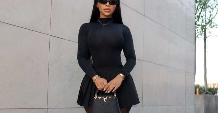 Faith Nketsi Asking What Is On The Menu In All Black Stunning Outfit