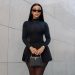 Faith Nketsi Asking What Is On The Menu In All Black Stunning Outfit