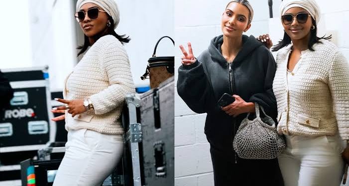 Photos: Boity rubs shoulders with Kim Kardashian
