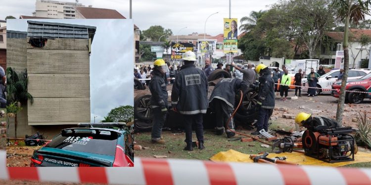 WATCH | Driver killed in Overport crash after vehicle plunges from parking lot