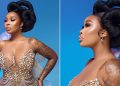 Sithelo Shozi Stuns in Serenade of the Sea Photoshoot, Adorned in Dazzling Diamond-like Stones