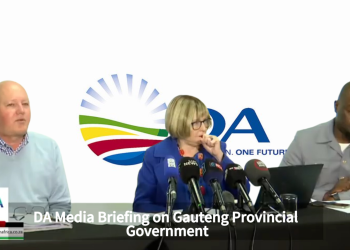 Watch Live | DA Media Briefing on Gauteng Provincial Government