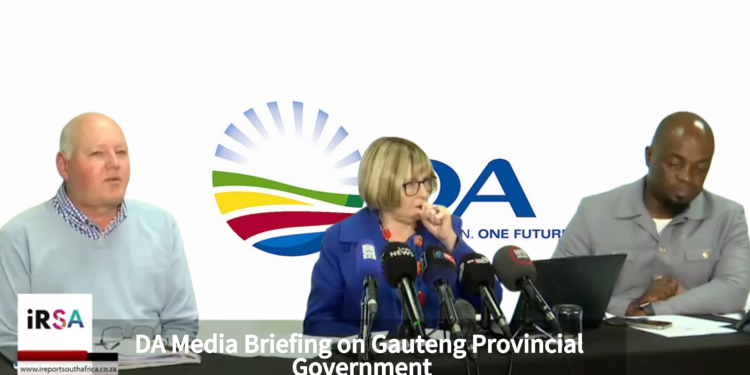 Watch Live | DA Media Briefing on Gauteng Provincial Government