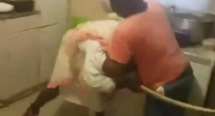 Man Caught On Video While Beating Up His Mother