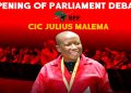 EFF Leader Julius Malema Debate on Opening of Parliament Address by President Cyril Ramaphosa