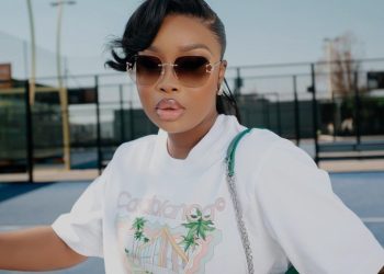 Sithelo Shozi Stuns Fans With Her All-White Tennis Court Attire at Monte Casino