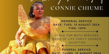 Watch Live | Memorial Service Of Connie Chiume