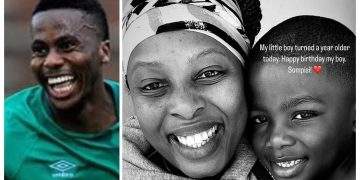 Bonginkosi Ntuli’s widow Sinenjabulo Zungu shares a rare photo with their son on his birthday