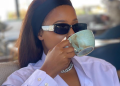 Natasha Thahane Welcomes Monday In Style With Stunning Black And White Outfit And Coffee Ritual