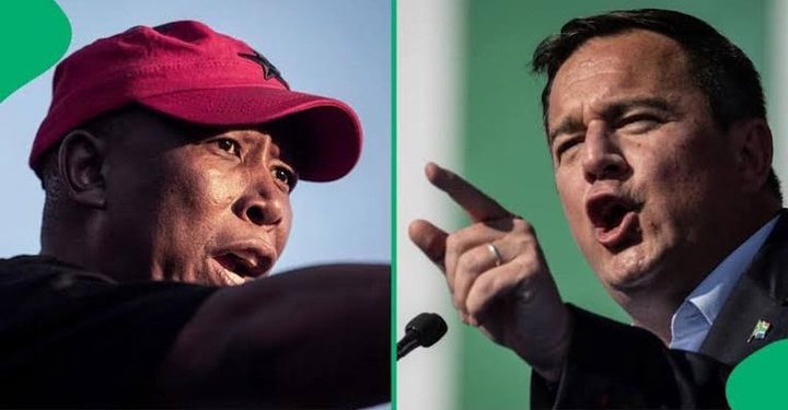 John Steenhuisen Under Fire This Morning as EFF Malema Vows To Exposes His Illegal actions