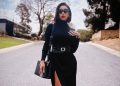 Minnie Dlamini’s Elegance Shines in All-Black Ensemble at Funeral, Captivating Fans with Timeless Beauty and Style