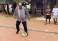 Jacob Zuma Kicks Back: Viral Video Shows Former President Playing Soccer with Grandkids