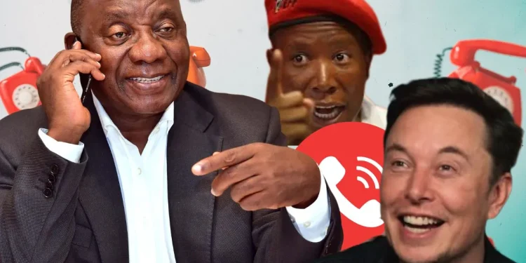 EFF Slams Ramaphosa for “Reckless” Call to Elon Musk Over Expropriation Act