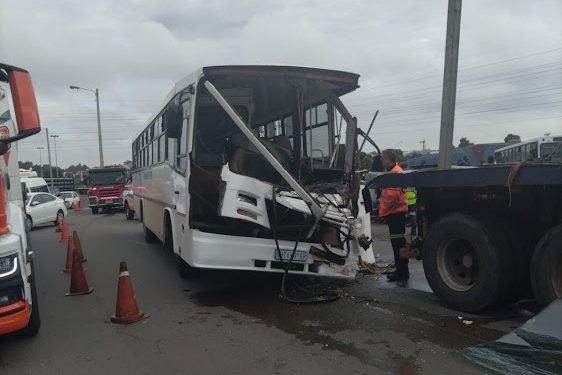School Bus Collides with Truck in Germiston, Pupils Sustain Minor Injuries